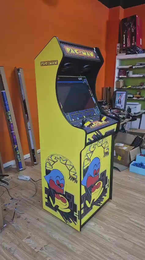 Máquina arcade clásica Pac-Man con pantalla de 24 pulgadas