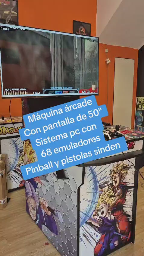 maquina arcade 50 pulgadas con pistolas