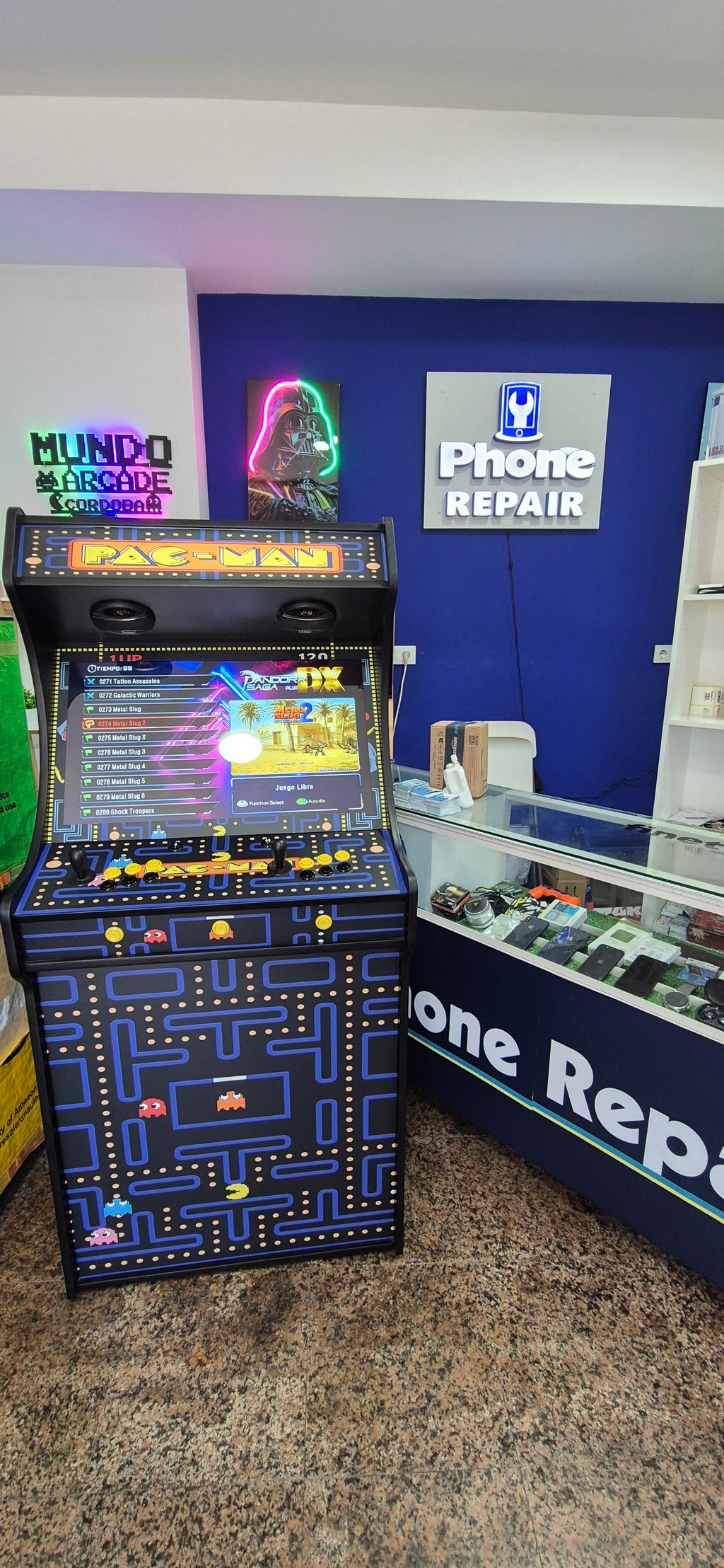 Máquina arcade Pacman de 32 pulgadas